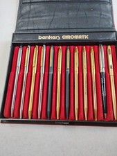 Vintage Bankers Chromatics salesmens sample case Of 12 Pens picture