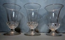 Georgian Gadrooned Jelly Glasses Trio  c1820 Antique quality English glass picture