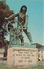 Postcard MA: Fishermen's Permanent Memorial, Gloucester, Massachusetts picture