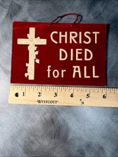 Watchtower  religious motto wall card rare small size picture