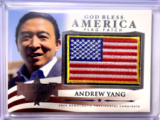 2020 ANDREW YANG Decision AMERICA Flag Patch Card #GBA-4 NEW YORK Forward Party picture