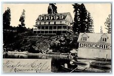 c1910's Taylor Hotel Groceries Newman Lake Washington WA Antique Postcard picture