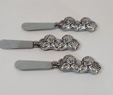 Vtg Stainless Angel Cherub Chatcuterie/Butter/Canape Spreaders (3) Replacements  picture