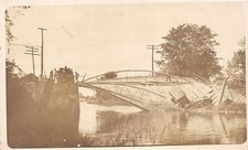 PC1/ Boonville New York RPPC Postcard c10 Bridge Disaster Auto Wreck 425 picture