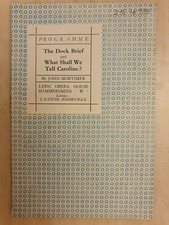 THE DOCK BRIEF / WHAT SHALL WE TELL CAROLINE ? MAURICE DENHAM MICHAEL HORDEN picture