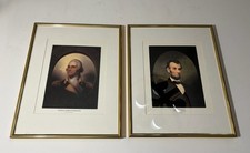 Abraham Lincoln (1865) & General George Washington Prints picture