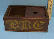 Antique Genuine Wooden Sorority Ballot Box  Wood  BRC Wording on Side picture