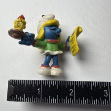 Vintage Rare 1981 Peyo Christmas Caroler Smurfette Schleigh Made In Portugal picture