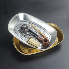 2PC Vintage Tinplate Portable Cigarette Rolling Tray Tobacco Pipe Accessory Tool picture