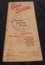 1895 Train Railroad Time Table Schedule  Lake Shore & Michigan Southern Railway picture