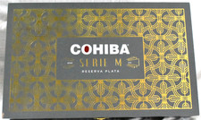 COHIBA - SERIE M TORO RESERVA PLATA - WOOD CIGAR BOX - 12.5