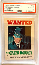 1966 DONRUSS GREEN HORNET #15 Wanted The Green Hornet Sticker PSA 4 VG-EX picture