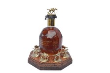 Blanton's Bourbon Cork Display Solid Oak With Light, Blantons, Whiskey picture