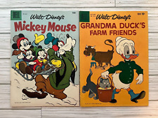 Disney Grandma Ducks Farm Friends (Barks) #1010 + Mickey Mouse #52 - Dell Comics picture