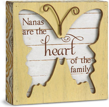 Pavilion Simple Spirits Nana Butterfly Plaque 4.5 Inch 41090 picture