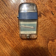 Vintage Scripto Vu Cigarette Lighter US Army Dredge Essayons picture