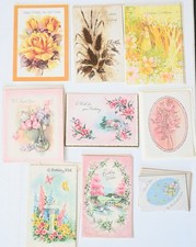 Mixed Lot  of 15 VTG  Greeting Card w/envelopes Lot Coronation Coronet & more picture