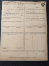 Vintage 1927 Pennsylvania Railroad Waybill Centre Hall PA Kerlins Poultry... picture
