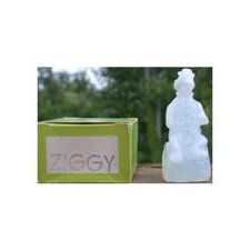 Mosser Glass Old Performer Clown CRYSTAL WINDFROST Glass Made in Ohio Ziggy 1982 picture
