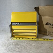 Snap-on YELLOW Mini Micro Tool Box ~ Top Chest - KMC923aper  NEW IN BOX* picture