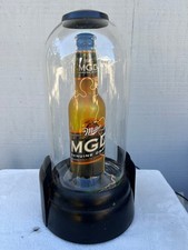 Vintage MGD Lightening Back Bar Dome Sign RARE Working picture