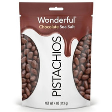 Wonderful Pistachios Chocolate Sea Salt, 4 Ounce Resealable Bag picture