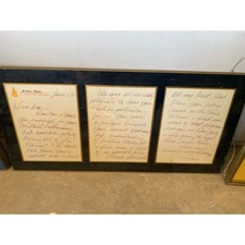 Anne Baxter Vintage PermaPlaque Handwritten Letter Hollywood Memorabilia Plaque picture