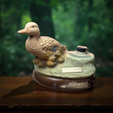 Vintage 1984 Jim Beam Ducks Unlimited Gadwall Family Decanter Regal China Empty picture
