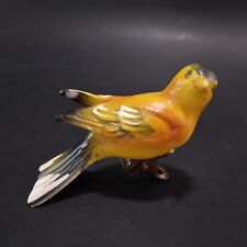 Perching Yellow Canary Bird Figurine Small 3.5