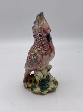 Vintage Stangl Bird #3405 Pink Cockatoo Figurine 1940s Hand Painted NJ USA picture