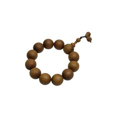 Chinese Brown Sandalwood Beads Hand Rosary Praying Bracelet ws4874 picture