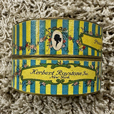 Antique La May Face Powder Box Herbert Roystone $5000 Guarantee Vanity Prop picture