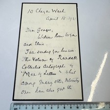 Edith M Davidson Moral Welfare Organiser 2p Autograph ALS to George Chelsea 1931 picture