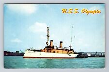 USS Olympia, Ships, Transportation, Antique Vintage Souvenir Postcard picture