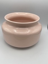 Vintage Pink Ceramic Planter Bowl Wide Mouth Mid Century picture