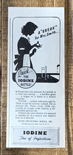 Iodine Educational Bureau Broadway New York Vintage Print Ad 1945 0488 picture
