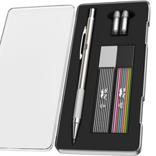 Mr. Pen- Metal Mechanical Pencil Set with Lead Refills & Erasers, 2mm picture