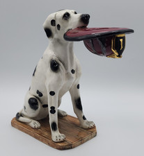Vanmark Red Hats of Courage Ceramic Dalmation Candle Holder 8 1/2