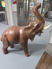 Vintage Leather Wrapped Elephant picture