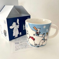 Arabia Moomin Winter 2011 Christmas Mug- Crown Old Logo- Blue Ceramic 300ml picture