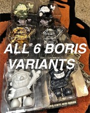 FTP Boris Vinyl Mini Series Limited Edition Mini Figures FULL SET ALL 6 w/ Cards picture