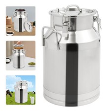 304 Stainless Steel Milk Can 28L 7.4Gal Milk Container Milk Bucket Good Sealing picture