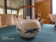 Vintage Handpainted Japanese Porcelain Teapot picture