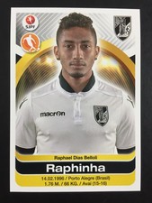 Raphinha Rookie RC Sticker Panini Football 2016 2017 (16-17) #346 picture