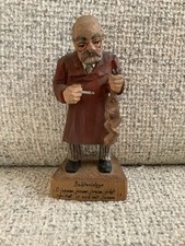 VINTAGE TASCHKE/PrakitscheBakteriologe Doctor HAND CARVED WOODEN SCULPTURE 5