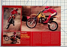 1982 Suzuki RM250Z Cycle Guide Magazine Article MX Dirt Bike Review picture
