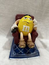 M&M'S CANDY DISPENSER RECLINER CHAIR WITH REMOTE YELLOW PEANUT VINTAGE picture
