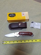 Buck Knives 277 Alpha Hunter S30V Steel Blade, Rosewood,Leather Sheath NEW  picture