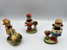 Lot of 3 Hummel Like Figurines Ornaments Made In Hong Kong picture