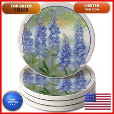 Counterart Thirstystone Bluebonnets 4 Pack Absorbent Stone Coasters Protective picture